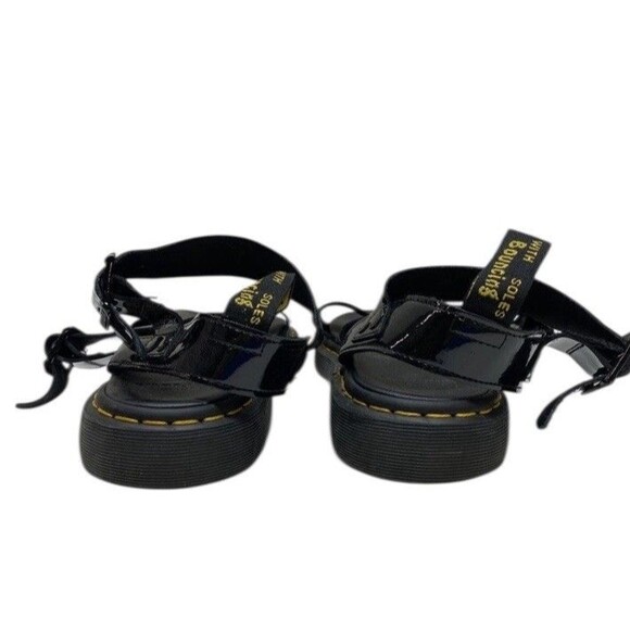 DR MARTENS unisex patent Gryphon Patent leather gladiator sandals Size W11 / M10 main image 10